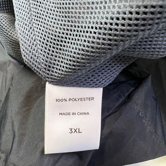 Sport-Tek Mens Half Zip Hooded Long Sleeve Windbreaker Jacket Gray 3XL Stadium - Picture 10 of 10